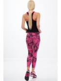 Rosa Leggings mit schwarzen Mustern H0060 – Online-Shop – Boutique